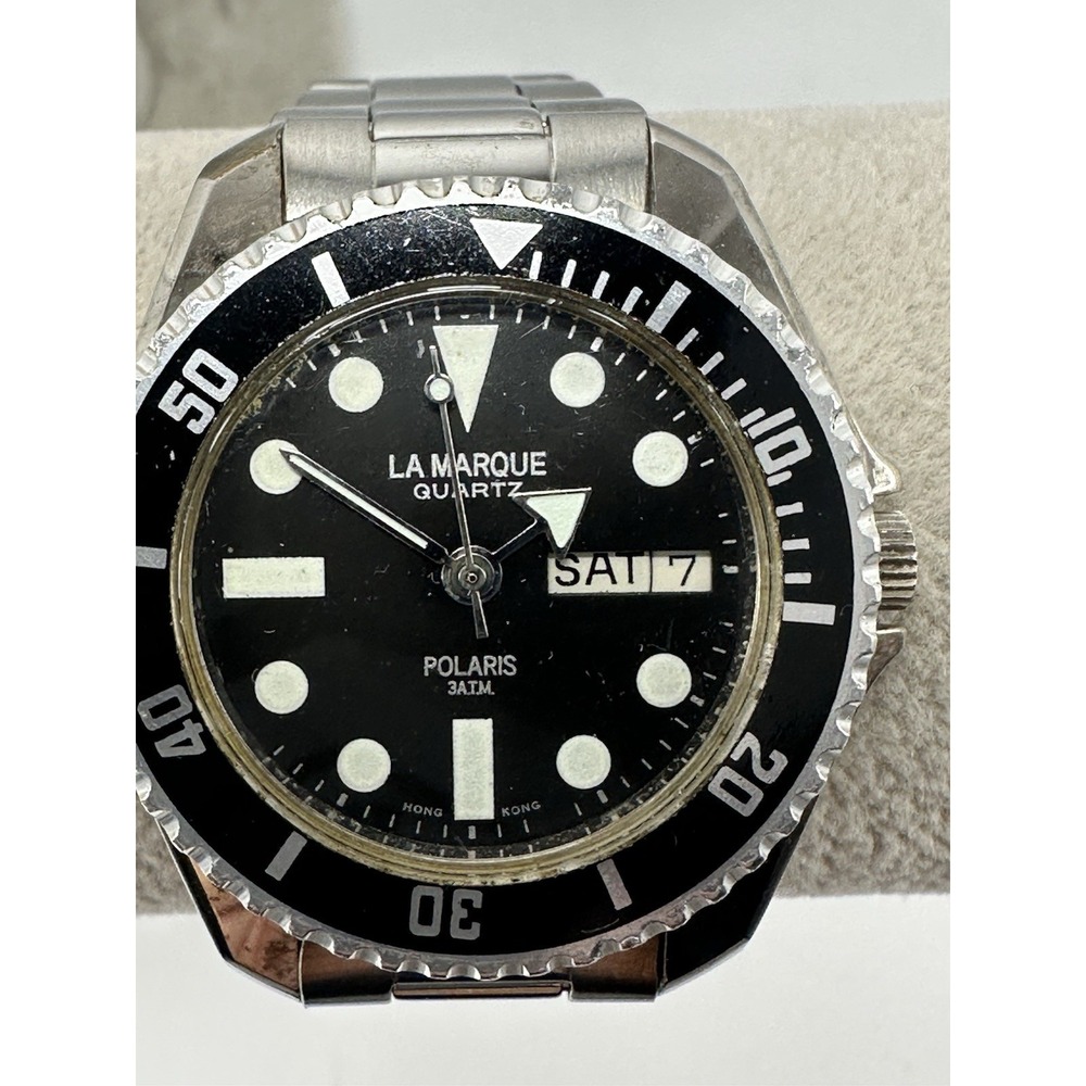 La Marque Polaris New Battery Vintage Mens Watch 39MM 7.75" R77‎